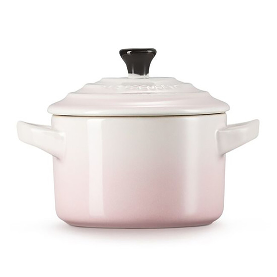 Imagem MINI COCOTTE 250ML SHELL PINK DE CERÂMICA 8X14X11CM - LE CREUSET