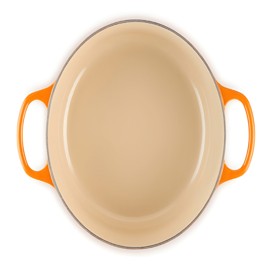 Imagem PANELA SIGNATURE REDONDA 5,3L LARANJA DE FERRO FUNDIDO 17X35X27CM - LE CREUSET