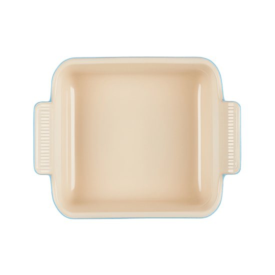 Imagem TRAVESSA RETANGULAR HERITAGE AZUL CARIBE DE CERÂMICA 8X24,7X15CM - LE CREUSET