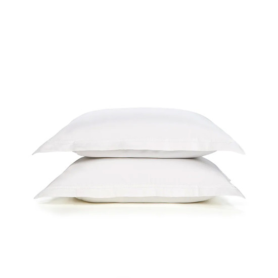 Imagem JOGO 2 FRONHAS 300 FIOS CETIM 100% ALGODÃO EGÍPCIO GALIENO BRANCO - TRUSSARDI