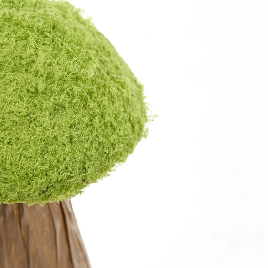 Imagem COGUMELO DECORATIVO COM GRAMA VERDE 33X18,5X18,5CM - CROMUS