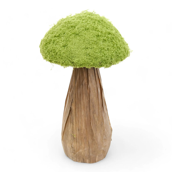 Imagem COGUMELO DECORATIVO COM GRAMA VERDE 33X18,5X18,5CM - CROMUS