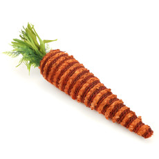 Imagem de CENOURA LARANJA DECORATIVA DE FIBRA NATURAL E PLÁSTICO 65X14X14CM - CROMUS - Cromus Embalagens Ind E Com Ltda