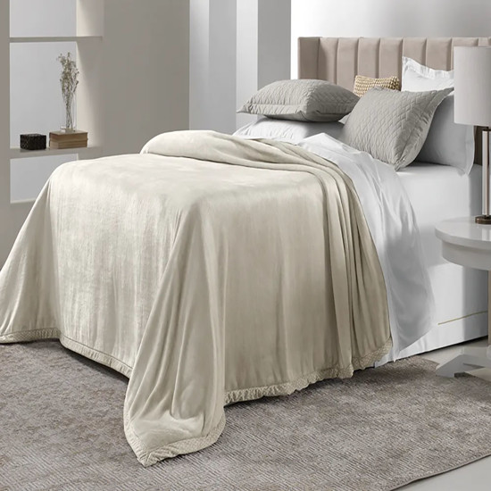 Imagem COBERTOR KING 100% MICROFIBRA AVELUDADO PIEMONTESI MOONBEAN - TRUSSARDI