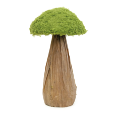 Imagem de COGUMELO DECORATIVO COM GRAMA VERDE 33X18,5X18,5CM - CROMUS - Cromus Embalagens Ind E Com Ltda