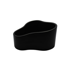 Imagem de VASO FLOREIRA DECORATIVO DE CERÂMICA PRETO FOSCO 12X22X18CM - CERÂMICA MAZZOTTI - Ceramica Artistica Mazzotti Ltda