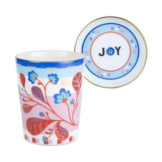 Imagem CHÁVENA DE CAFÉ EM PORCELANA COM PIRES/TAMPA MAMMA MIA - BACI MILANO