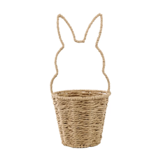 Imagem de CESTA REDONDA CESTARIA ORELHA DE COELHO 30X14X14CM - CROMUS - Cromus Embalagens Ind E Com Ltda