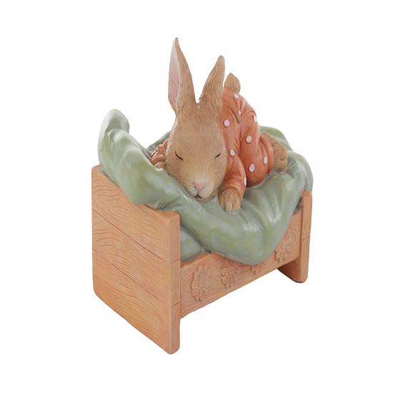 Imagem COELHO DA PÁSCOA DECORATIVO DE RESINA 12X15X9CM - TOKDACASA