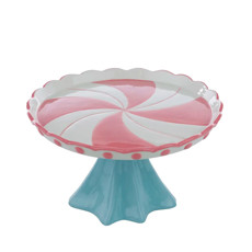 Imagem de PRATO PARA BOLO/DOCES DE CERÂMICA 14,8X23,5X23,5CM - CROMOS - Cromus Embalagens Ind E Com Ltda