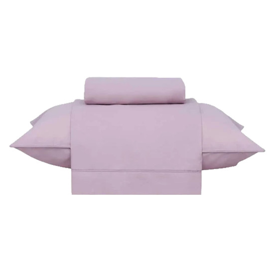 Imagem JOGO CAMA BUDDEMEYER SOLTEIRO BASIC PERCALLE 180 FIOS ROSA 3 PEÇAS 