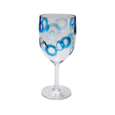 Imagem de TAÇA DE ACRÍLICO 500ML TEXTURA CÍRCULOS 20,5X9X9CM - ENTRECASA  - Inverno Verao Comercio De Modas E Decoracao Eireli