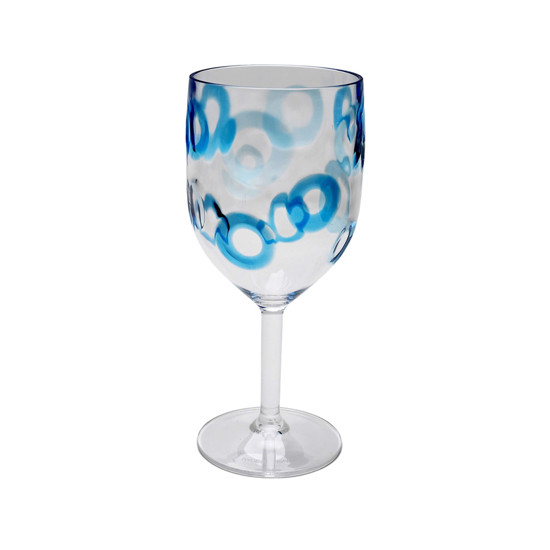 Imagem TAÇA DE ACRÍLICO 500ML TEXTURA CÍRCULOS 20,5X9X9CM - ENTRECASA 