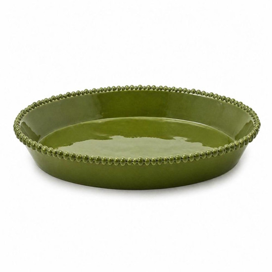 Imagem TRAVESSA EM MELAMINA COM BORDA EM RELEVO VERDE