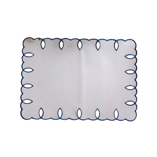 Imagem JOGO AMERICANO AUGURI CASA TRAPELATO BRANCO BORBAD