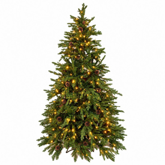 Imagem ÁRVORE DE NATAL DECORATIVA VERDE COM LED 240CM - GRILLO